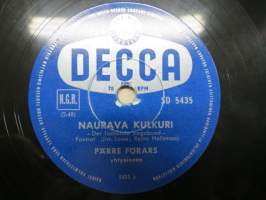 Decca SD 5435 Pärre Förars yhtyeineen Vihreällä niityllä / Naurava kulkuri -savikiekkoäänilevy / 78 rpm record