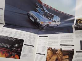 Saab 900 / 900c, 900i, 900 Turbo, Cabriolet, 900 Turbo 16 Aero, 9000i  16, 9000 Turbo 16 1988 -myyntiesite, tabloid-koko / sales brochure