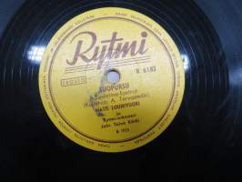 Rytmi R 6183 Matti Louhivuori ja Rytmi-orkesteri Suopursu / Rakkaat kädet - savikiekkoäänilevy / 78 rpm record