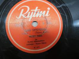 Rytmi B 2156 Henry Theel ja Rytmi tanssiyhtye Tähti Syysyössä / Matti Jurva ja orkesteri Kaunis Veera - savikiekkoäänilevy / 78 rpm record