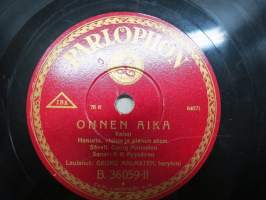 Parlophon B. 36059 Georg Malmstén, barytoni Onnen aika / Kevätunelma - savikiekkoäänilevy / 78 rpm record