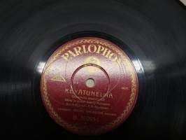 Parlophon B. 36059 Georg Malmstén, barytoni Onnen aika / Kevätunelma - savikiekkoäänilevy / 78 rpm record