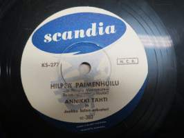 Scandia KS 277 Annikki Tähti ja Jaakko Salon orkesteri Hilpeä paimenlaulu / Kotiin kun saapuisin illoin - savikiekkoäänilevy / 78 rpm record