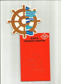 Agfa Silette-Rapid  I- mainos seisontajalalla 27x15 cm käyttämätön pahvia