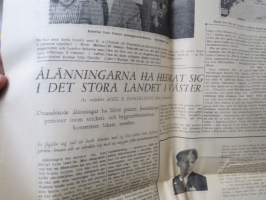 Åland 28.4.1949 - &quot;Amerikanummer&quot; - en hälsning till våra vänner, ålänningar i Amerika -distribuerad på nogot sätt till Amerika!