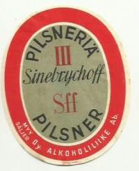 Sff III Pilsneriä - olutetiketti