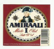 Amiraali I olut-  olutetiketti