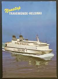 Silja Line - Finnjet - Travemunde/Helsinki - Kulkenut postikortti, merkki ja leimat