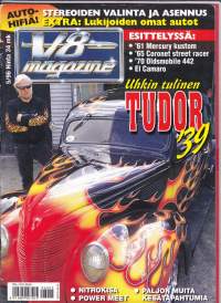 V-8 Magazine 5/1996. Keskiaukeamakuvana Oldsmobile Holiday Coupe 442 &#039;70.