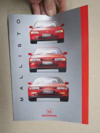 Honda mallisto Prelude, NSX, Civic, Accord -myyntiesite / sales brochure