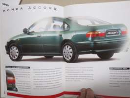 Honda mallisto Prelude, NSX, Civic, Accord -myyntiesite / sales brochure