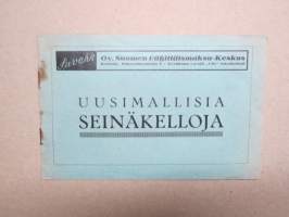Uusimallisia seinäkelloja - Suvähk - Oy Suomen Vähittäismaksu-Keskus -myyntiesite / brochure