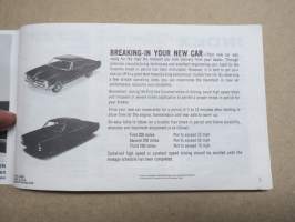 Pontiac 1965 (Pontiac and Tempest) Owner´s Guide -käyttöohjekirja, englanninkielinen, uustuotantoa