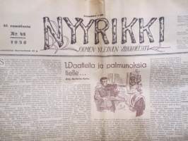 Nyyrikki - Suomen yleinen viikkolehti 1936 nr 48 -ajanvietelehti
