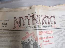 Nyyrikki - Suomen yleinen viikkolehti 1936 nr 30 -ajanvietelehti