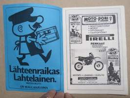 Kansallinen Moto-cross, Yyteri Moottorirata, 18.8.1985 -käsiohjelma / program