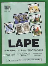 LAPE 1996-97 postimerkkiluettelo Suomi -Ahvenanmaa-Viro-Suomen rahat-Puhelukortit