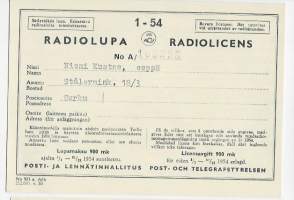 Radiolupa  - radiolupa 1954