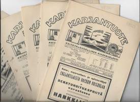 Karjantuote - Maitotaloudellinen aikakausilehti 1919 nr 11, 17, 18, 19 ja 21 yht 5 lehteä