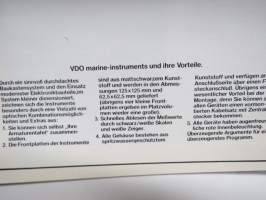VDO Marine instruments Programm - Kurzbeschreiubung / Montageanleitung