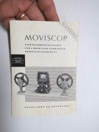 Zeiss Ikon Moviscop filmileikkauslaite -myyntiesite / sales brochure, in german