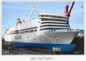 ms Victoria Tallink - laivapostikortti  postikortti laivakortti kulkematon