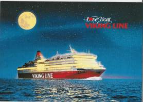 Viking Line Love Boat  - laivapostikortti  postikortti laivakortti kulkematon