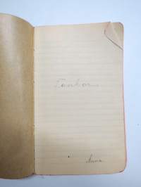 Anna - Tankar - kopierade tankar och skrivelser i ett häfte, troligen 20-talet