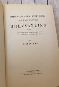 Johan Vilhelm Snellmans och hans hustrus brevväxling
