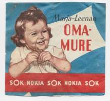 Marja-Leenan omamure  - tuote-etiketti