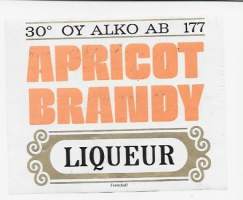 Apricot Brandy nr 177  -  viinaetiketti