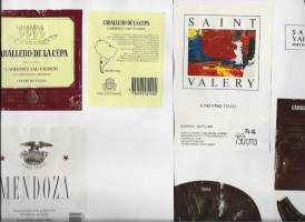 Argentina  Viina- ja viinaetikettejä n 6  kpl erä sivuilla  -  viinaetiketti