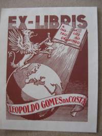 EX-Libris - Leopoldo Gomes da Costa (ruskea)