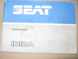 Seat Ibitza 1,2L, 1,2GL, 1,5GLX Käyttöohjekirja