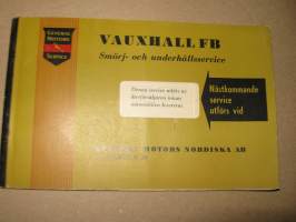 Vauxhall FB Smörj- och underhållsservice Nr VFB 695  Takuu- ja määräaikaishuoltokirja