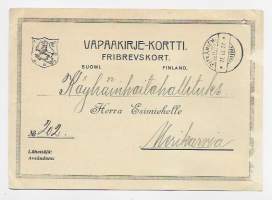 Vapaakirje-kortti Fribrevskort   1920