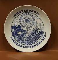 SAMLARTALLRIKAR - Göteborg - 1923. Liseberg 1973. Keräilylautanen. Posliini, seinälautanen. (Vintage,  Scandinavian Porcelain, tallrik, collecting plate)