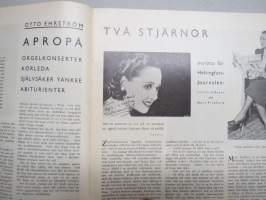 Helsingfors Journalen 1937 nr 9, Två stjärnor - Lucienne Boyer &amp; Mary Pickford, Skall Hesperiaparken offras?, Greta Garbo, Magnus Collin, Partola Viva skonyheter