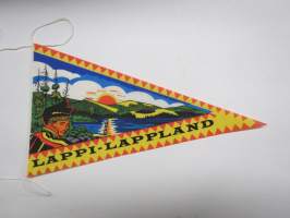 Lappi - Lappland  / Suomi - Finland -matkailuviiri / souvenier pennant