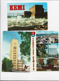Kemi Lumilinna   - paikkakuntapostikortti postikortti  3 kpl erä