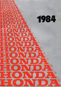Honda moottoripyörät - v. 1984 mallikuvasto