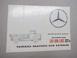 Mercedes-Benz nelipyörävetoinen LA / LAK / LAS 322 S kuorma-auto -myyntiesite