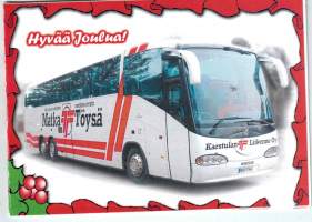 Postikortti / Hyvää joulua toivottelee Karstulan liikenne. Taittokortti