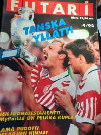 FUTARI 4/1992 LAMA PUDOTTI PELAAJIEN HINNAT, TANSKA YLLÄTTI