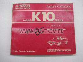Nissan Model K10series L-drive mar.1984 issue (1985 eteenpäin) Parts Catalog -varaosaluettelo