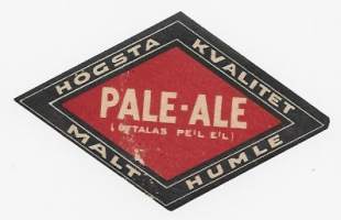 Högsta kvalitet Pale-Ale malt humle - vanha  olutetiketti