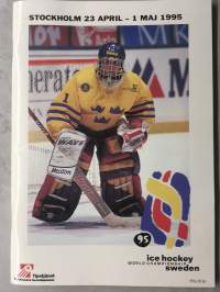 95 ice hockey world championship Sweden - Stockholm 23 april- 1 maj 1995 Kisaohjelma