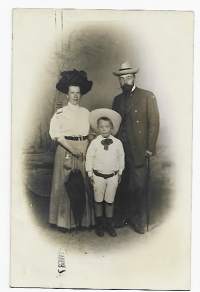 Hattu set 1908 - valokuva 9x13 cm
