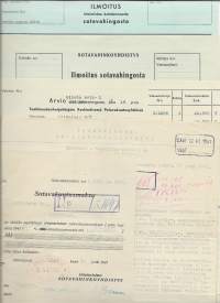 Sotavahinkoyhdistys 1940-41   firmalomake  5 eril