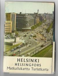 Helsinki - Helsingfors matkailukartta - turistkarta - tourist map 1964